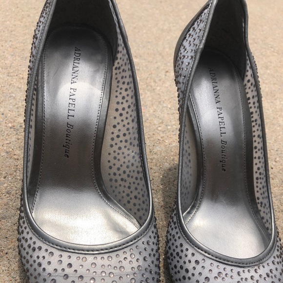 Audrey Brooke silver gem heels - Picture 2 of 8